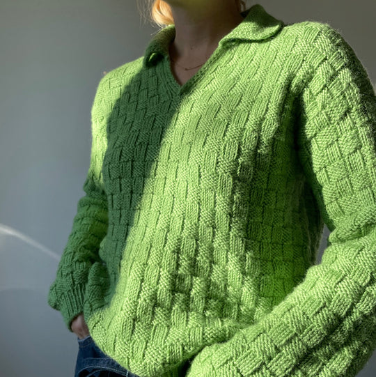 Easy Square Polo Sweater