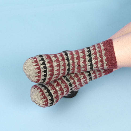 

Socken im Jacquardmuster
3