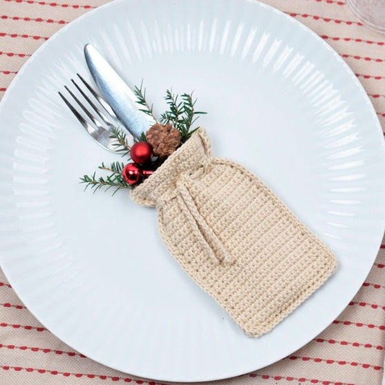 

Weihnachtssäckchen für Besteck
1