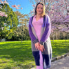 

Brede Striber - Langer Cardigan
1