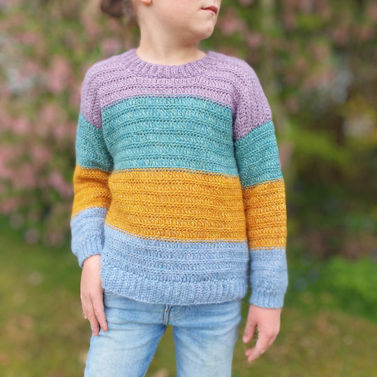 Simply Striped Comfort Sweater - Kinderpullover