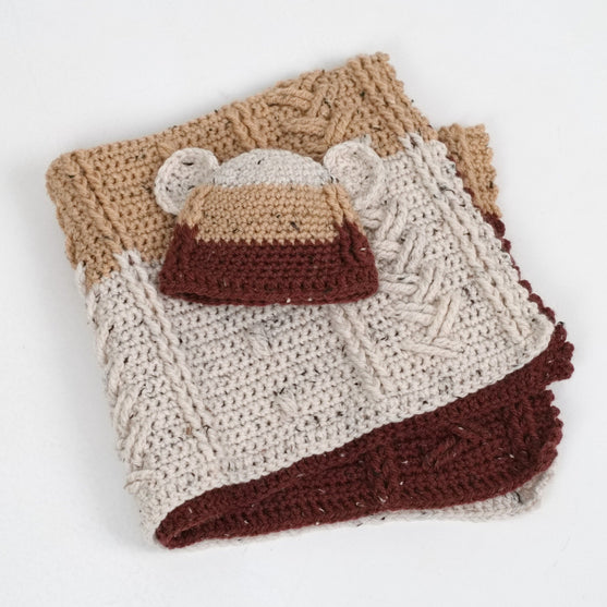 

Happy Bear - Babydecke und Beanie
1