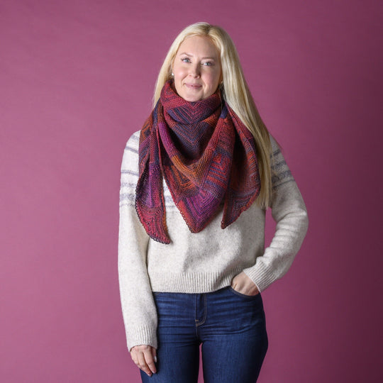 Granat - Domino Schal