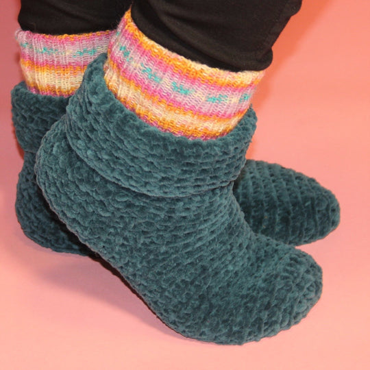 Sofasocken - Gehäkelte Socken