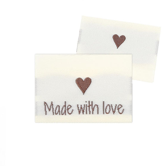 

10 Labels - Made with love - Herz - Go Handmade
1