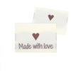 

10 Labels - Made with love - 1 Herz - 3.5 cm - Go Handmade
1