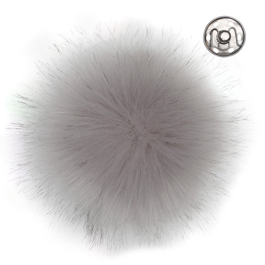 Pompom, Grau, Large/13 cm - Go Handmade
