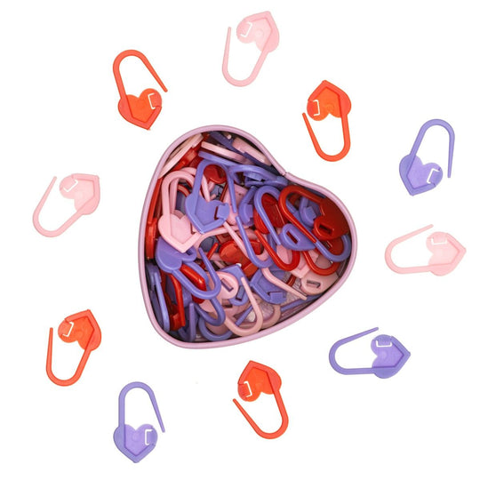 Maschenmarkierer in einer Box – Herzen - Hobbii