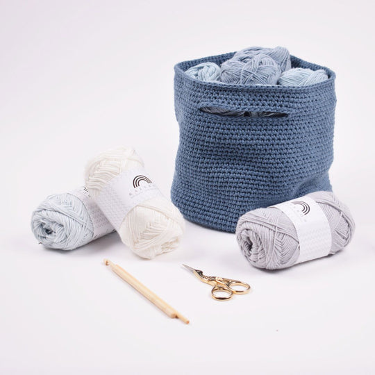 Gehäkelte Garntasche