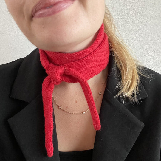 Easy Double Knitted Scarf - Schal
