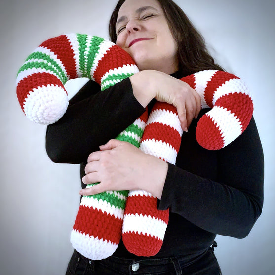 

XL Zuckerstange - Plüschkissen
6