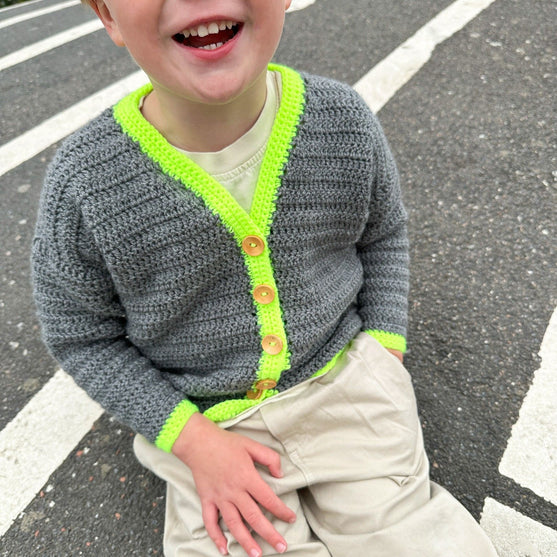 

Contrast Cardi - Kinder Cardigan
1