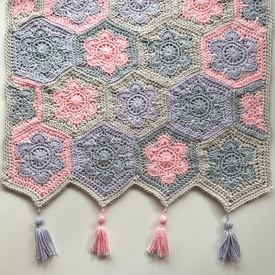 Cozy Hexi Flower - Decke