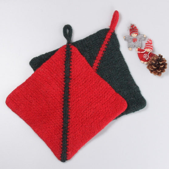 

Gefilzte Weihnachtstopflappen
1