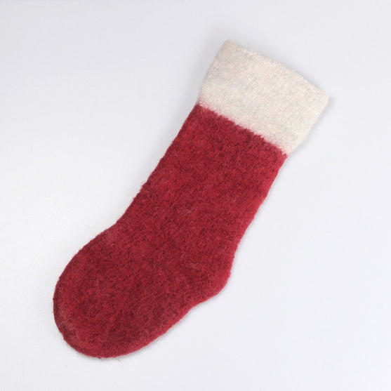 

Gefilzte Weihnachtssocke
3
