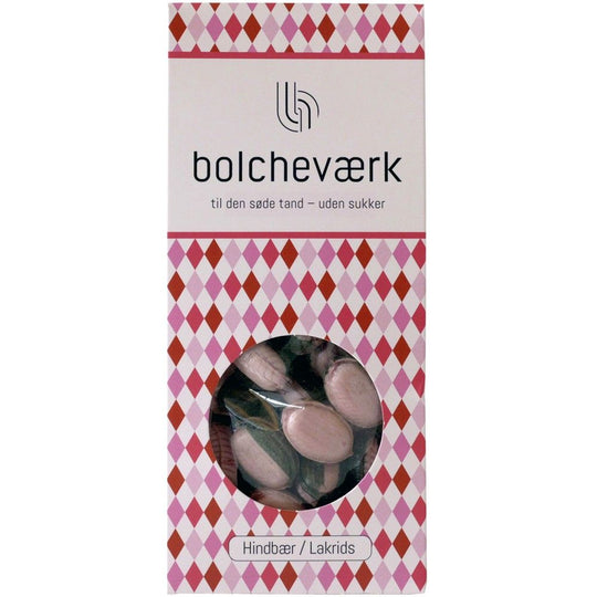 Himbeere &amp; Lakritz – Zuckerfreie Bonbons - Bolcheværk