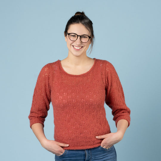 Martha - Pullover mit Lochmuster