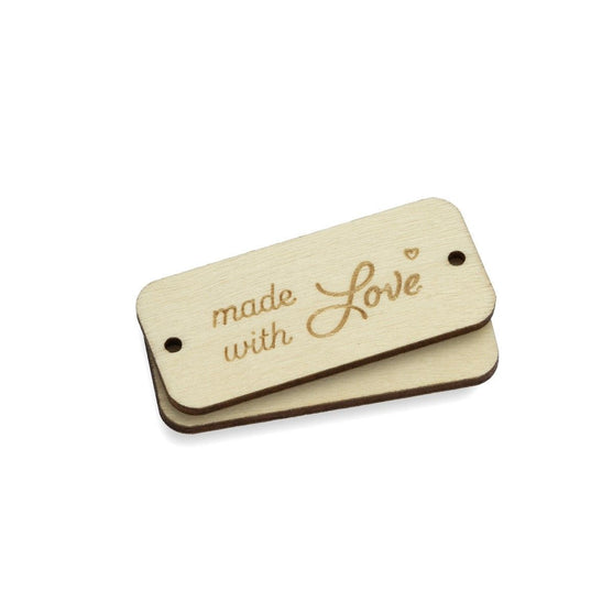 

Labels aus Holz - Made With Love - Hobbii
1