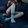 

Socken mit Streifen
1