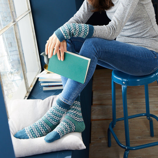 Socken im Jacquardmuster - R0366