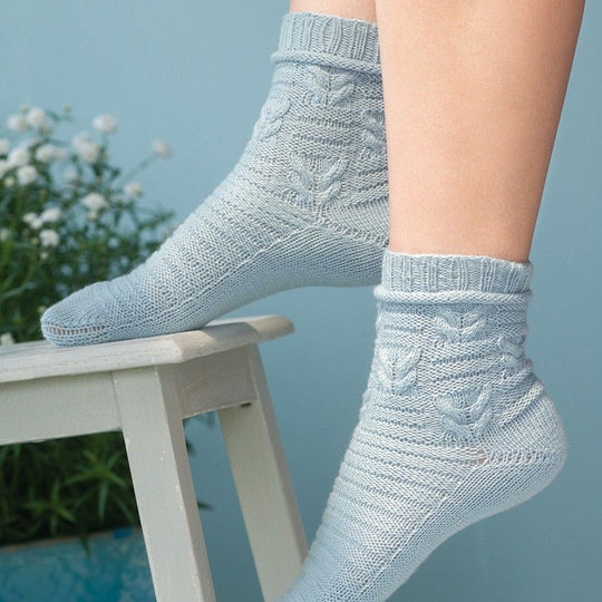 Socken mit Querrippe