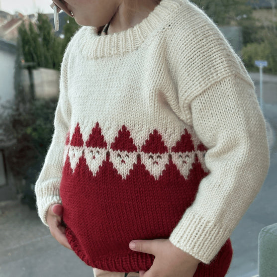 

Easy Santa Sweater Baby - Pullover
2