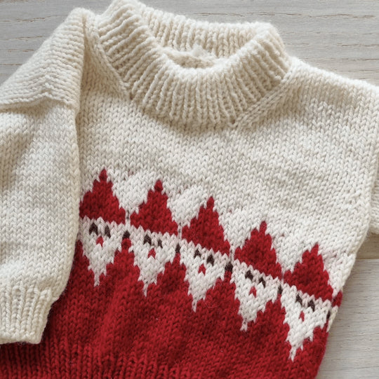 Easy Santa Sweater Baby - Pullover