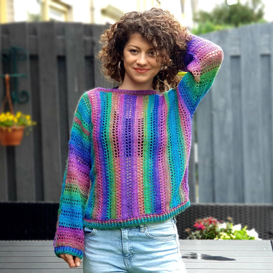 

Sparkling Rainbow Pullover
1