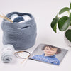 

Gestrickte Garntasche
2