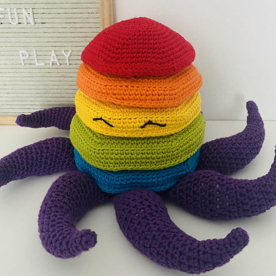 Octopus - Stapelspielzeug