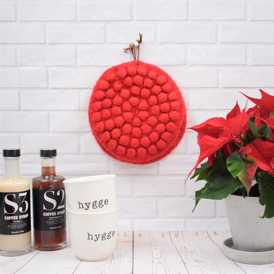 

Weihnachtstopflappen mit Noppen
1